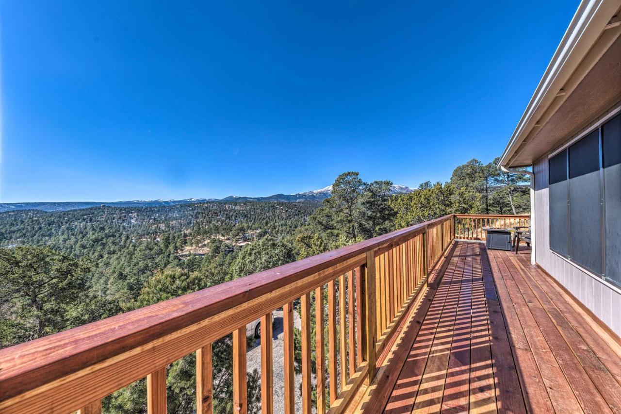 Mountains Majesty Cabin With Hot Tub And Mtn Views! Villa Ruidoso Luaran gambar